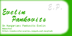 evelin pankovits business card